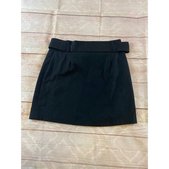 NWT Sugar + Lips Women's Black Belted Mini Skirt - Medium - Picture 8 of 13